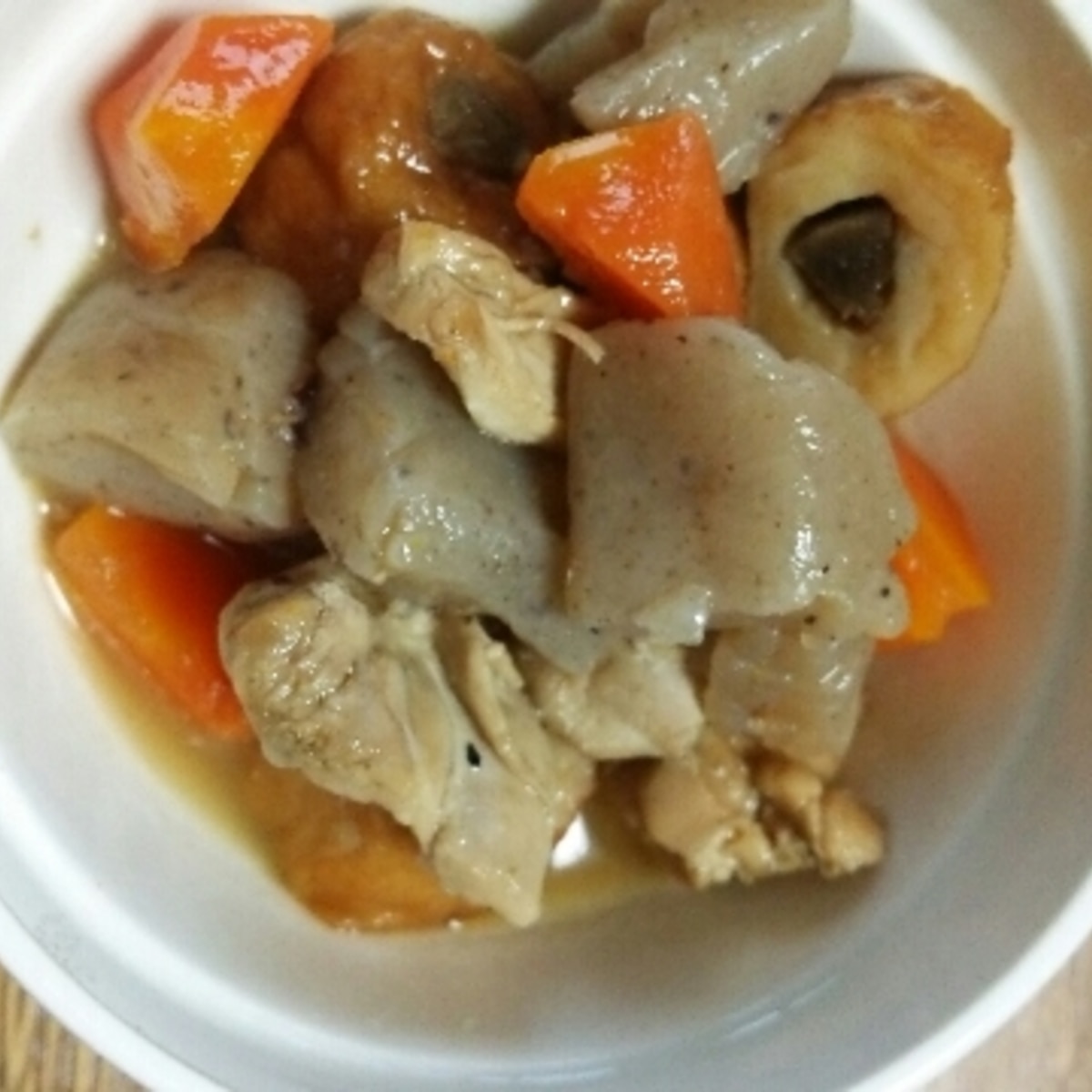 鶏もも肉と人参 こんにゃく ごぼう天の煮物 レシピ 作り方 By 4045g 楽天レシピ 鶏もも肉と人参 こんにゃく ごぼう天の煮物 レシピ 作り方 By 4045g 楽天レシピ
